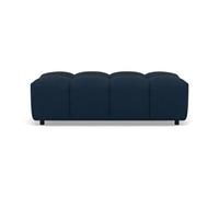 Adelaide - pouf en tissu texturé - Bleu