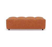 Adelaide - pouf en tissu texturé - Terracotta Terracotta G