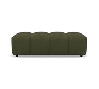 Lisa Design - Adelaide - Pouf en Tissu texturé, Vert