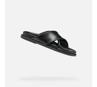 Geox Femme D ADELASH B Sandale à glissière, Black, 35 EU