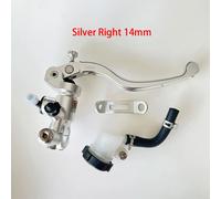Adelin Pbronchracing-Levier De Frein Et D'embrayage De Moto,Maître-Cylindre De Pompe,Poignée Pour Kawasaki,Yamaha,Honda R6,Fz6,14mm,15mm - Type Silver Right 14x18mm