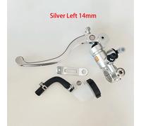 Adelin Pbronchracing-Levier De Frein Et D'embrayage De Moto,Maître-Cylindre De Pompe,Poignée Pour Kawasaki,Yamaha,Honda R6,Fz6,14mm,15mm - Type Silver Left 14x18mm