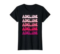 Adeline Name Minimalist Design T-Shirt Graphique avec Valeur