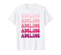 Adeline Name Minimalist Design T-Shirt Graphique avec Valeur