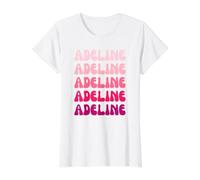 Adeline Name Minimalist Design T-Shirt Graphique avec Valeur