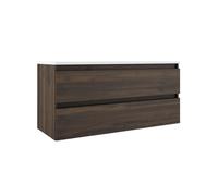 Adema Chaci Meuble sous vasque - 120cm - 2 tiroirs sans poignée - Noyer 88387