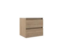 Adema Chaci Meuble sous vasque 60cm 2 tiroirs sans poignée cannelle 84392
