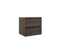 Adema Chaci Meuble sous vasque 60cm 2 tiroirs sans poignée Noyer 88383