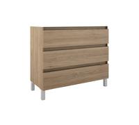 Adema Chaci PLUS Ensemble de meuble - 99.5x86x45.9cm - plan sous vasque - 3 tiroirs - Cannelle SW1212803/SW892762