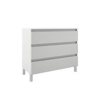 Adema Chaci PLUS Meuble sous lavabo - 100x86x46cm - 3 tiroirs - Éclairage intégré - MDF - mat blanc BOX_100_White matt