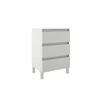 Adema Chaci PLUS Meuble sous lavabo - 60x86x46cm - 3 tiroirs - Prise intégrée - MDF - blanc mat BOX_60_White matt
