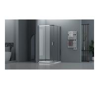 Adema Dawn Cabine de douche - 80x80cm - carré - chrome SW1381736