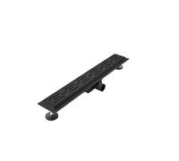 Adema Ralo caniveau de douche - 80cm - avec grille - avec bride - noir mat SW1408485/SW1408494