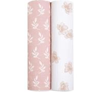 Aden + Anais 2 Maxi-Langes biologiques, GOTS certifiés, couverture douce 100% coton, pratique pour allaitement, garçon et fille, 120cm x 120cm