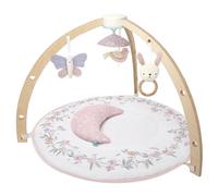 aden + anais Baby Play Mat - Ma Fleur | Bois et Coton 100% Mousseline, Oreiller Peluche pour l'éveil et Le développement - avec 3 Jouets Doux | Tapis de Sol pour bébé | Essentiels Nouveau-né