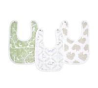 Aden + Anais - Lot de 3 bavoirs en mousseline de coton Harmony