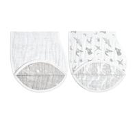 aden + anais bavoirs d’épaule burpy bib®, 100% Mousseline de coton biologique, Bavoir à 4 épaisseurs à usage multiple, Bavoir super doux et absorbant, Lot de 2, 0-36 mois, map the stars