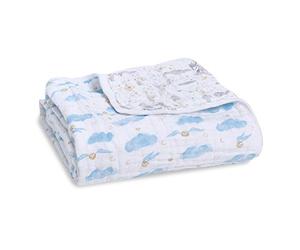 aden + anais - Couverture Bébé 100% Coton - Harry Potter - Couverture pour Nouveau-Né en Mousseline de Coton Douce - Qualité Premium - pour Fille et Garçon dès la Naissance - Multicolore, 120x120 cm
