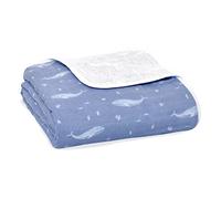 aden + anais Couverture Bébé Dream Blanket - Pack de 1 | Couverture 100% Mousseline de Coton Biologique resprirante | Couvertures de lit | Baby Shower ou Cadeau | Oceanic
