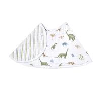 aden + anais Essentials Baby Burpy Bavoir pour bébé, 100 % mousseline de coton, doux et absorbant, 4 couches, bavoir multi-usages, 57,1 x 27,9 cm, lit simple, jungle dinosaure