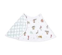 aden + anais Essentials Bavoir bébé burpy 100 % mousseline de coton, 4 couches douces et absorbantes, bavoir multi-usages, 57,1 x 27,9 cm, simple, éléphant cirque