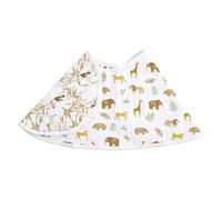 aden + anais Essentials Bavoir Burpy pour bébé, 100% mousseline de coton, 4 couches douce et absorbante, tissu et bavoir multi-usage pour nourrissons et tout-petits, 57 cm x 28 cm, simple, Tanzanie