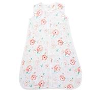 aden + anais essentials - Gigoteuse d’été légère pour bébé en mousseline 100% coton - Fille - Naissance - 0 - 6 mois - Blanc et Rose - 75 cm x 32 cm - Largeur poitrine 32 cm - Largeur du bas 46 cm