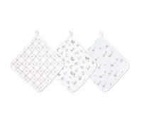 aden + anais Essentials Lot de 3 débarbouillettes Classiques, 100% Mousseline de Coton Super Douce, Motif Floral de Campagne