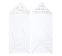 aden + anais™ Essentials Pack de 2 Capes de Bain à Capuche en éponge prélavée 100% Coton, Capuche en Mousseline 100% Coton, Très Pratique, Garçon et Fille, 76cm x 76cm, Imprimé Winnie + Friends