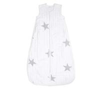 aden + anais - Gigoteuse pour Bébé - Turbulette en Mousseline 100% Coton - Gigoteuse Demi-Saison - Douce et Chaude - pour Emmaillotage - Nouveau-Né Fille et Garçon de 0-6 Mois - 1.5 TOG, Blanc et Gris