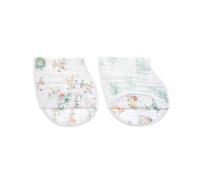 aden + anais Lot de 2 bavoirs d’épaule burpy bib® pour bébé prélavés en mousseline 100% coton, bavoirs absorbants, Garçon, Fille, 57cm x 28cm, 0-36 mois, Imprimé The Lion King