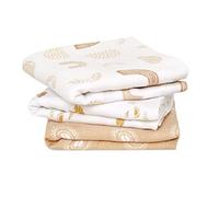 aden + anais Musy-Langes prélavés en Mousseline 100% Coton, Lot de 3 Langes absorbants, Bébé Garçon, Bébé Fille, Pratiques, Très Doux, Respirants, 70x70cm, Imprimé Keep Rising