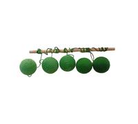 Adena Montessori Mobile pour berceau de bébé, avec boules de fil vert dégradé, fait à la main, mobile de plafond pour chambre d'enfant, pour garçons et filles, mobile apaisant pour stimulation