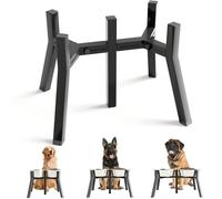 ADENGL Support de gamelle pour chiens de taille moyenne et grande, largeur réglable pour gamelles de 18 à 27 cm