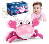 Adeokay Crabe Qui Marche Bebe, Jouet Bebe 1 2 an Cadeau Enfant 1 2 Ans Jouet Enfant 1 2 Ans Fille Jouets D'éveil Musicaux Jeu Jouet Bebe 3-6-12 Mois Idée Cadeau Bébé 1 an Anniversaire