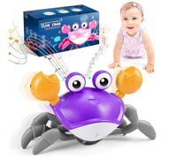 Adeokay Jouet Bebe 6 7 8 9 10 Mois, Crabe Qui Marche Bebe Jouet Enfant Crabot Le Crabe Rampant Cadeau Anniversaire Jeux Eveil Bebe 3-6-12 Mois Linkimals Violet
