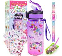 Adeokay Licorne Bricolage Gourde Fille DIY Gourde Isotherme Bouteille Kit de Loisir Créatif Enfant Jeux Créatif Fille 6 7 8 9 10 Ans pour Idée Cadeau Noël Extérieur Jeux Enfant 2 3 4 5 6 Ans