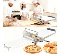 adeproptitysed Laminoir Pates Manuel, Machine à Pate Pliable, Inoxydable Rouleau A Patisserie, éPaisseur RéGlable pour PâTe FeuilletéE Et Fondante, Grande Planche Usage Commercial Et Domestique A300