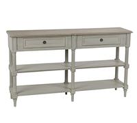 Adept Home Console Drapier Cérusé Lin, Collection Edouard