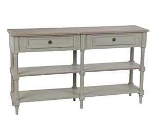 Adept Home Console Drapier Cérusé Lin, Collection Edouard