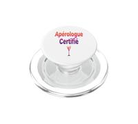 Adeptes de l'Apéro Aperologue Certified Humour PopSockets PopGrip pour MagSafe