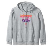 Adeptes de l'Apéro Aperologue Certified Humour Sweat à Capuche