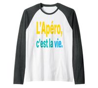 Adeptes de l'Apéro Citation Amis Fête Manche Raglan