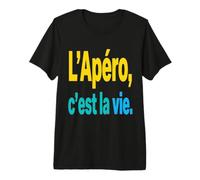 Adeptes de l'Apéro Citation Amis Fête T-Shirt Haut de Gamme