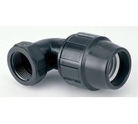 Adequa cfp-50112 Coude 90 ° Filetage femelle de polypropylène renforcé avec fibre de verre, 50 mm - 1 1/2 "