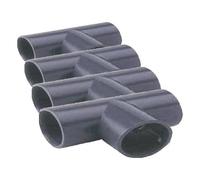 Adequa système PVC Pression - Dérivation T 90 femelle PVC t-25 mm (Lot de 4)