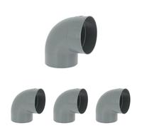 adequa Systèmes d'évacuation - Coude 87.5 PVC cz-8 mâle-femelle Ø160 (Lot de 4)