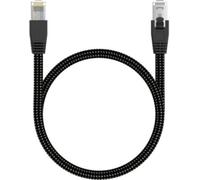 Adeqwat - Câble Ethernet Rj45 1m Droit Cat8 Noir