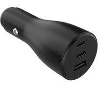 Adeqwat - Chargeur Allume Cigare 72w 2x Usb-C + Usb-A Noir