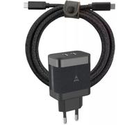 Adeqwat - Chargeur Ordinateur Portable 65w 2 Usb-C + Cable Usb-C 2m - Noir